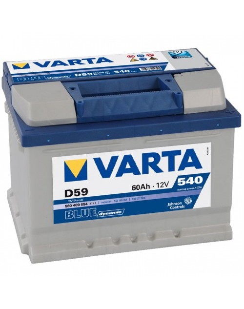 Baterie auto Varta Blue Dynamic 12V 60Ah D59, 540A cod 560409 054